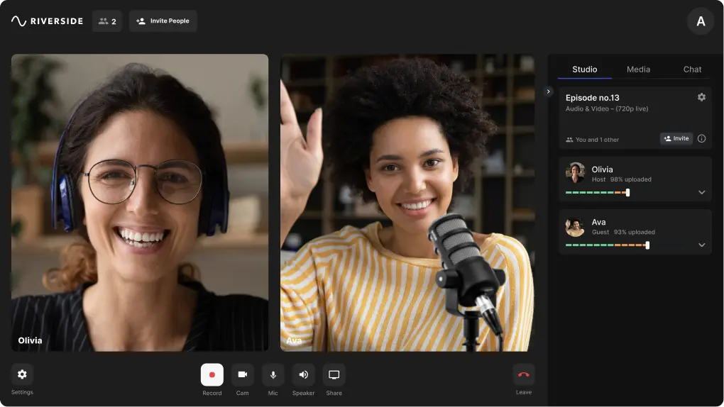 Audio Recorder Easily Record Online for Free Riverside.fm